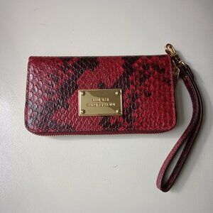Michael Kors Hamilton Python Embossed Wristlet NWOT